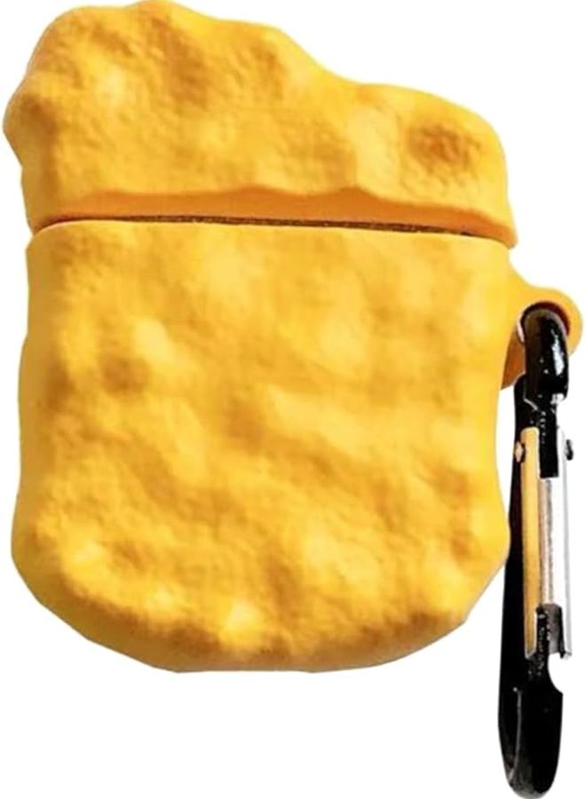 Balacoo Yellow Silicone Earphone Case Cover with Chain Portable and Flexible Design - Image 1